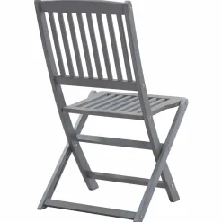 MAISON EXCLUSIVE - Chaises pliables d'extérieur lot de 6 et coussins bois d'acacia