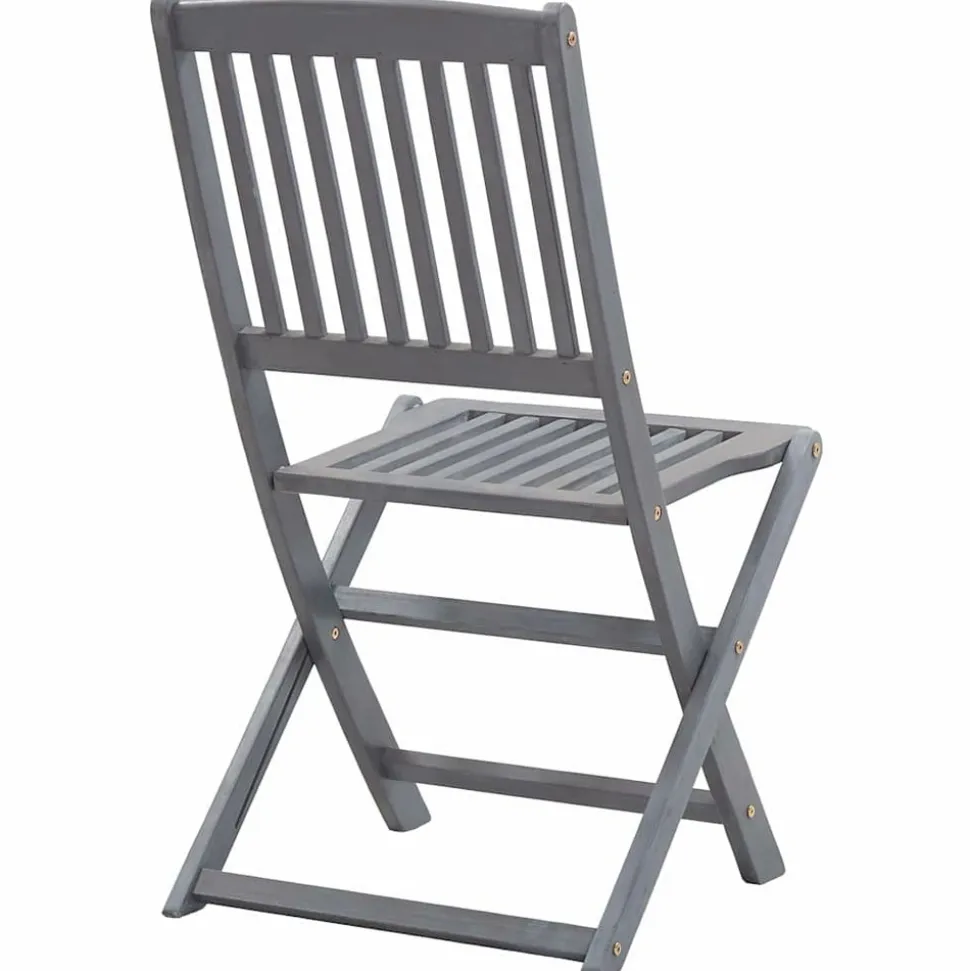 MAISON EXCLUSIVE - Chaises pliables d'extérieur lot de 6 et coussins bois d'acacia