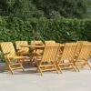 MAISON EXCLUSIVE - Chaises de jardin pliantes lot de 8 61x67x90cm bois massif teck