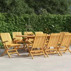 MAISON EXCLUSIVE - Chaises de jardin pliantes lot de 8 61x67x90cm bois massif teck
