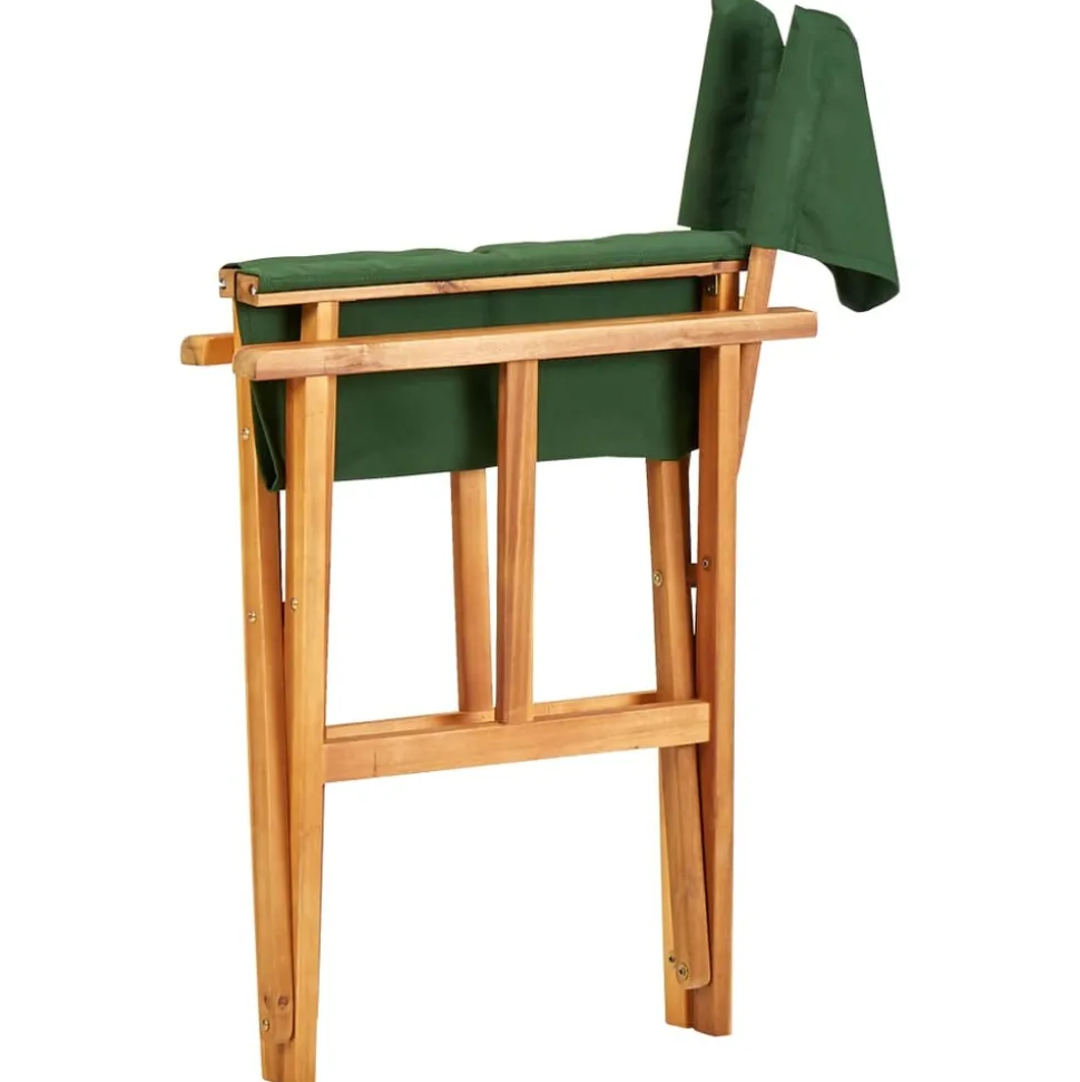 MAISON EXCLUSIVE - Chaises de metteur en scène lot de 2 bois massif d'acacia vert