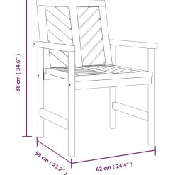 MAISON EXCLUSIVE - Chaises à manger de jardin lot de 4 bois massif d'acacia