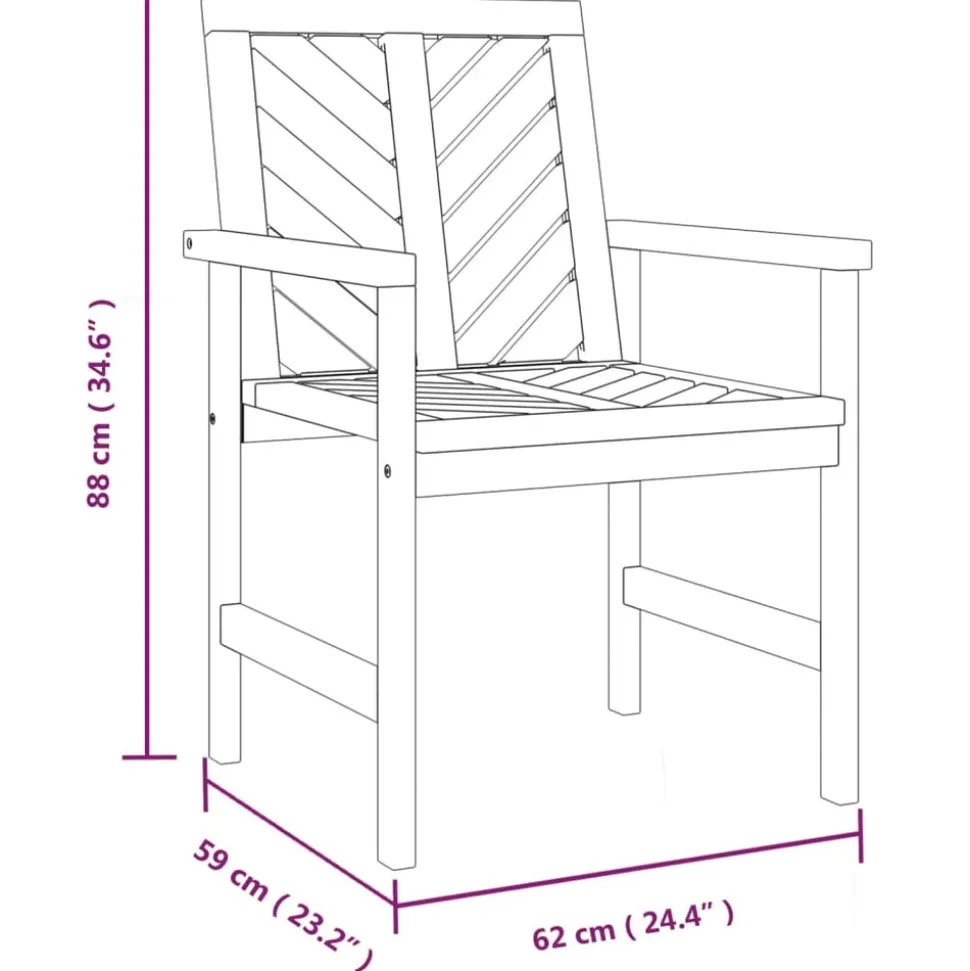 MAISON EXCLUSIVE - Chaises à manger de jardin lot de 4 bois massif d'acacia