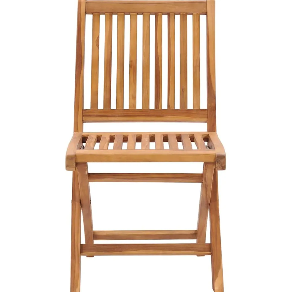 MAISON EXCLUSIVE - Chaises pliables de jardin avec coussins lot de 8 teck solide