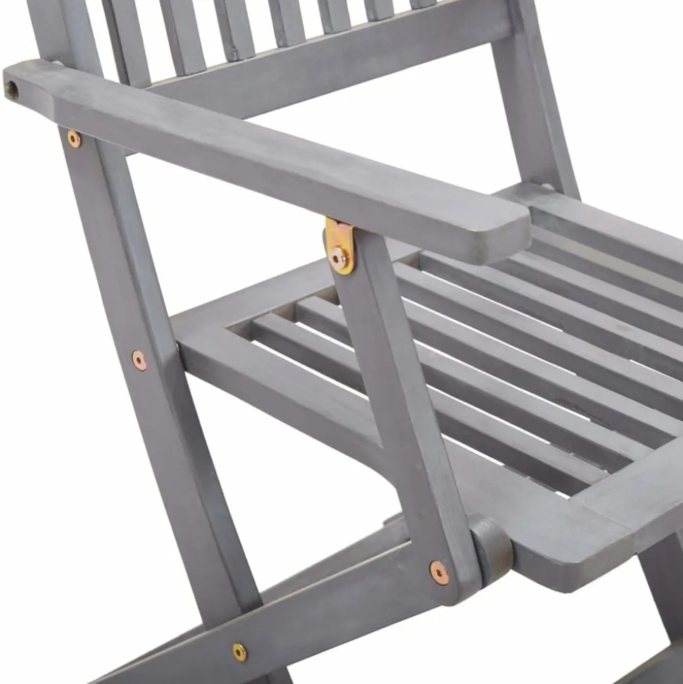 MAISON EXCLUSIVE - Chaises pliables d'extérieur lot de 6 et coussins bois d'acacia