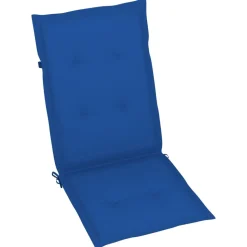 MAISON EXCLUSIVE - Chaises de jardin lot de 2 et coussins bleu royal teck massif