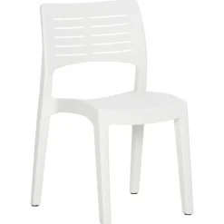 MAISON EXCLUSIVE - Chaises de jardin lot de 2 blanc polypropylène