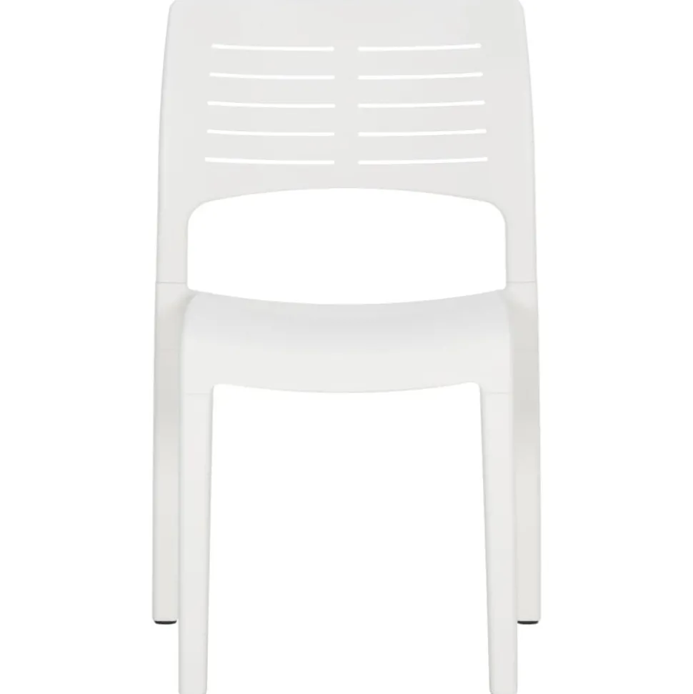 MAISON EXCLUSIVE - Chaises de jardin lot de 2 blanc polypropylène