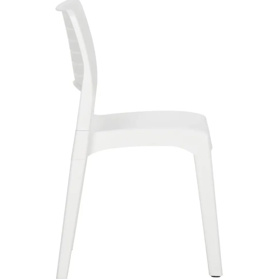 MAISON EXCLUSIVE - Chaises de jardin lot de 2 blanc polypropylène