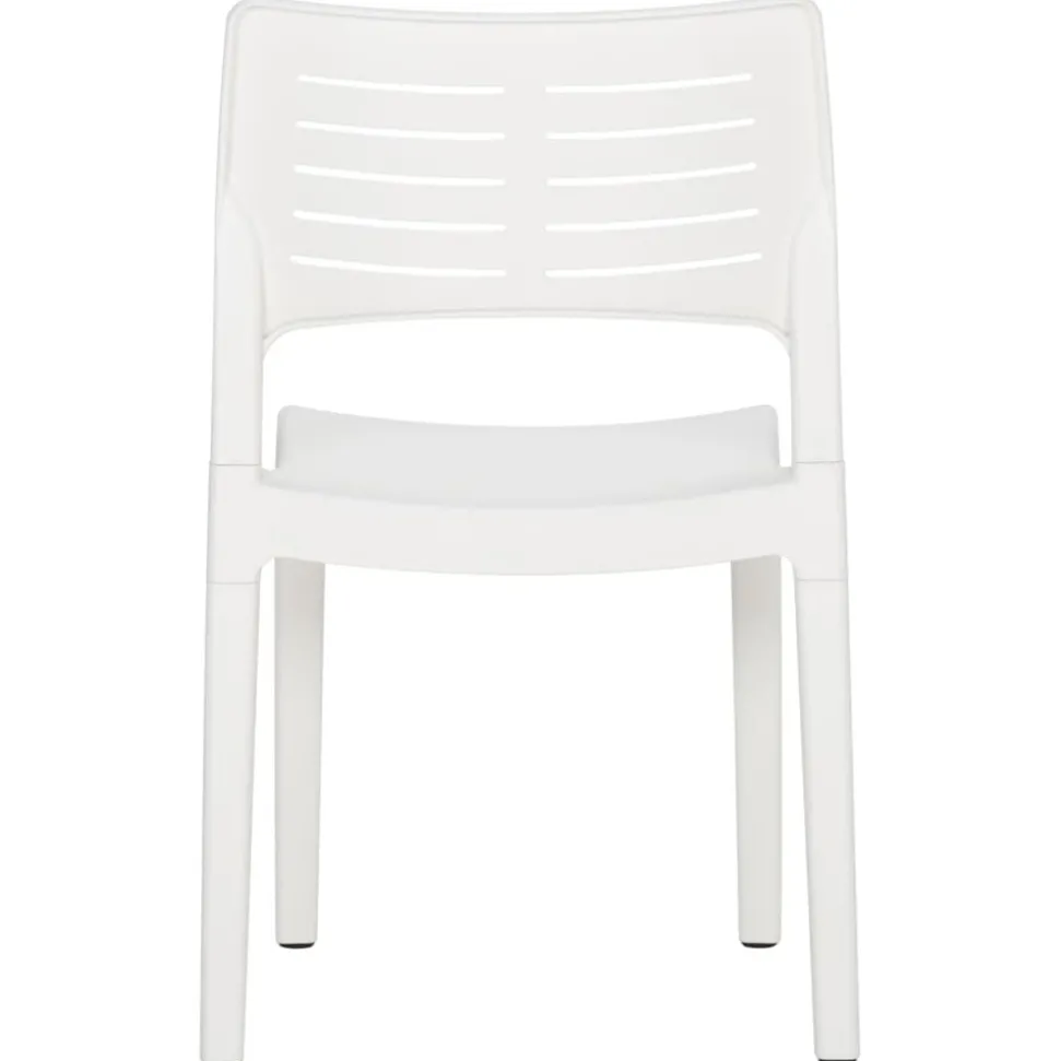 MAISON EXCLUSIVE - Chaises de jardin lot de 2 blanc polypropylène