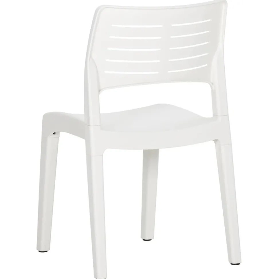MAISON EXCLUSIVE - Chaises de jardin lot de 2 blanc polypropylène