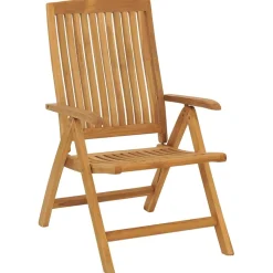 MAISON EXCLUSIVE - Chaises de jardin inclinables lot de 2 et coussins teck massif