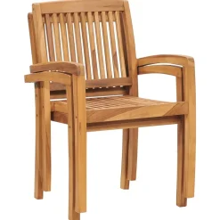 MAISON EXCLUSIVE - Chaises de jardin lot de 2 avec coussins à carreaux rouges teck