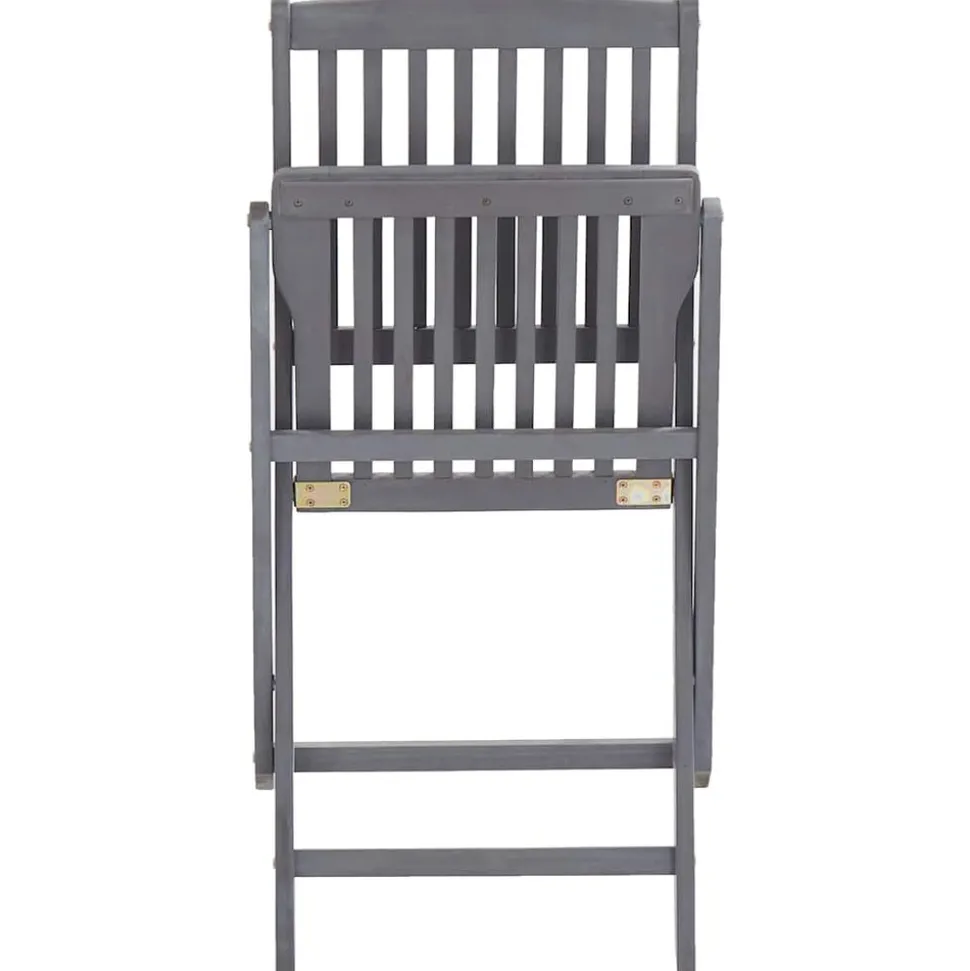 MAISON EXCLUSIVE - Chaises pliables d'extérieur lot de 6 et coussins bois d'acacia