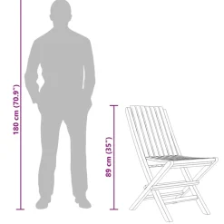MAISON EXCLUSIVE - Chaises de jardin pliantes lot de 6 47x47x89cm bois massif teck