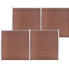 MAISON EXCLUSIVE - Clôture de jardin wpc 699x186 cm marron