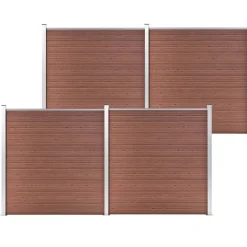 MAISON EXCLUSIVE - Clôture de jardin wpc 699x186 cm marron