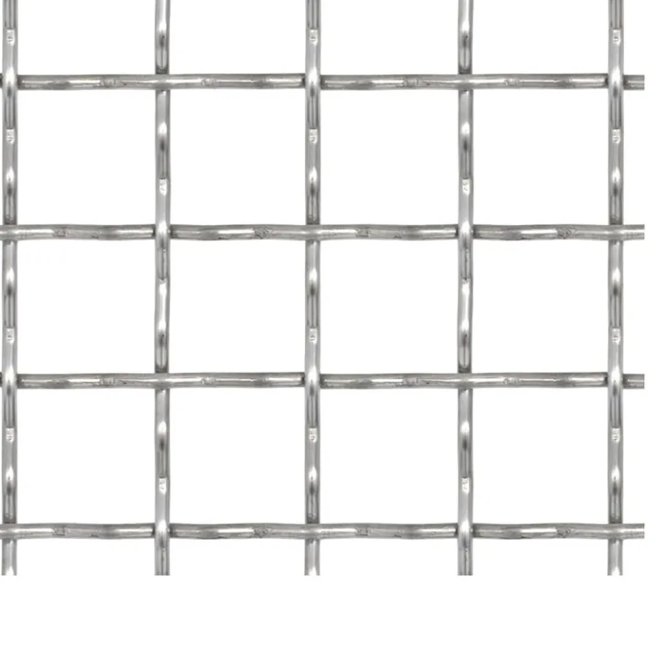 MAISON EXCLUSIVE - Clôture de jardin sertie acier inoxydable 100x85 cm 21x21x2,5mm
