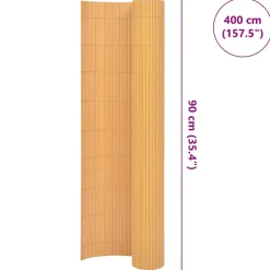 MAISON EXCLUSIVE - Clôture de jardin double face 90x400 cm jaune