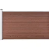 MAISON EXCLUSIVE - Clôture de jardin wpc 175x105 cm marron