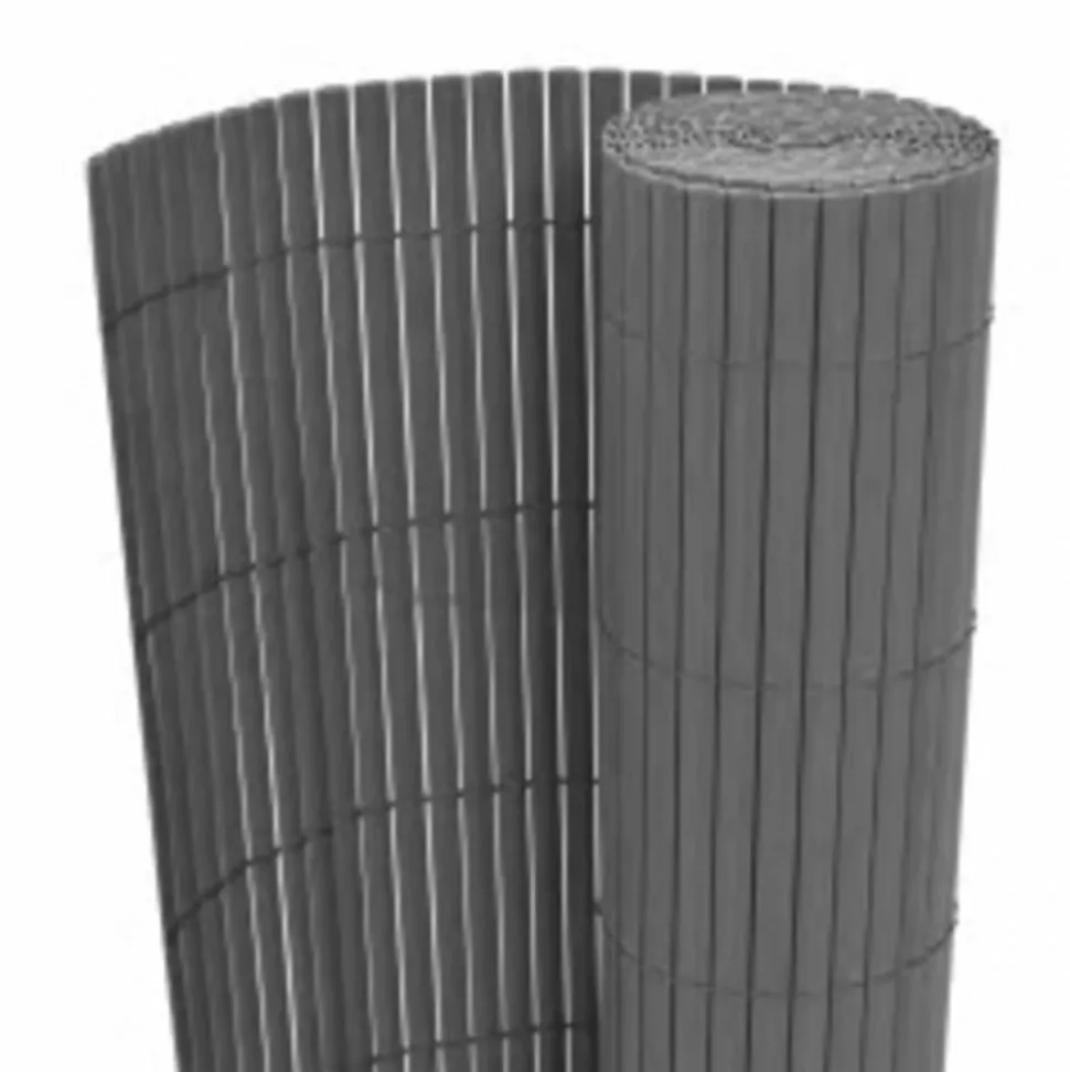 MAISON EXCLUSIVE - Clôture de jardin double face 110x300 cm gris