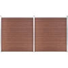MAISON EXCLUSIVE - Clôture de jardin wpc 353x186 cm marron