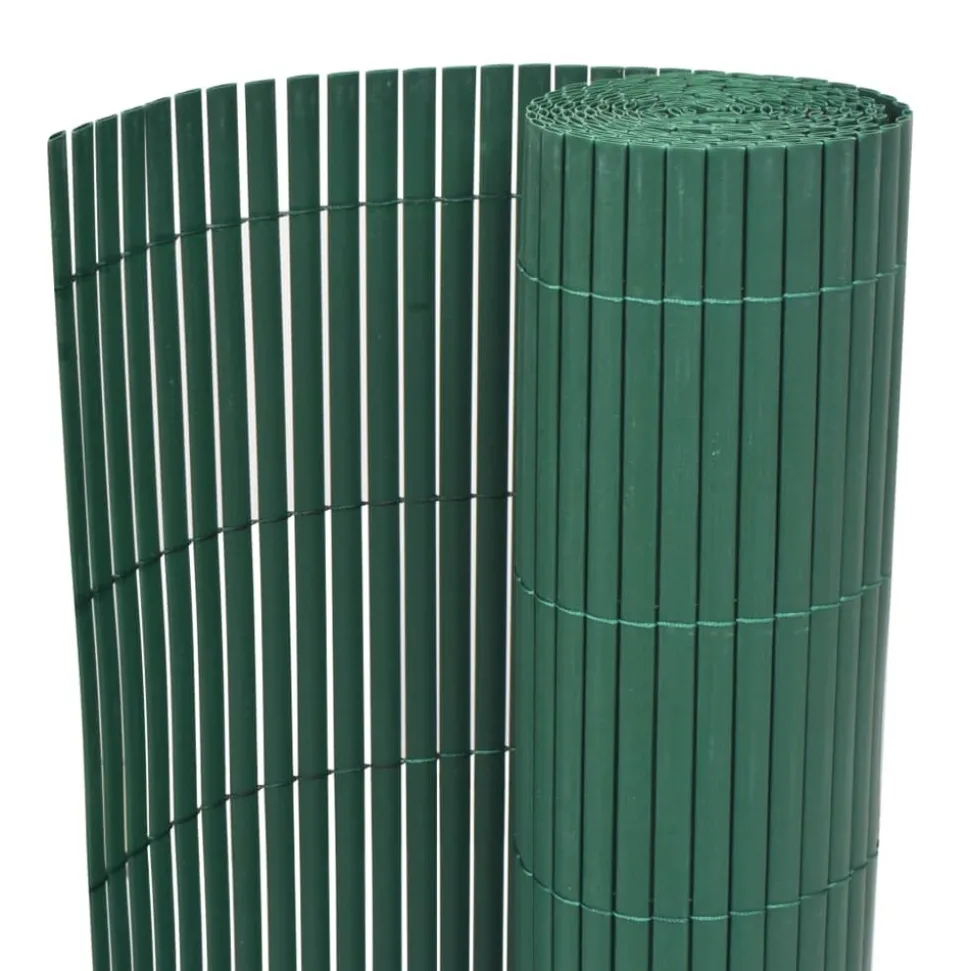 MAISON EXCLUSIVE - Clôture de jardin double face pvc 90 x 500 cm vert