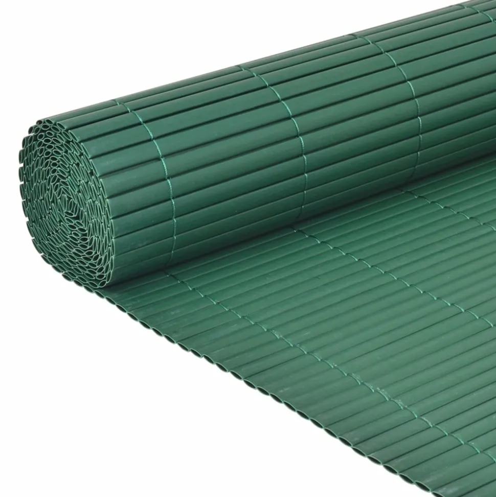 MAISON EXCLUSIVE - Clôture de jardin double face pvc 90 x 500 cm vert