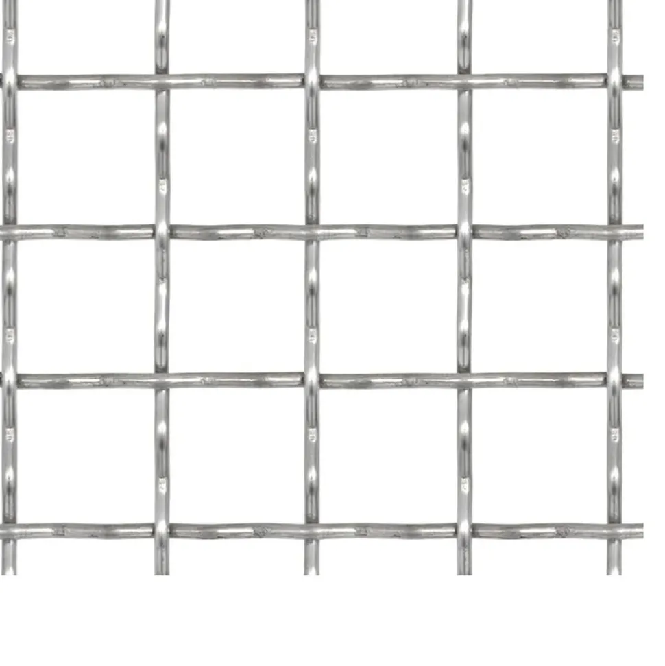 MAISON EXCLUSIVE - Clôture de jardin sertie acier inoxydable 100x85 cm 31x31x3 mm