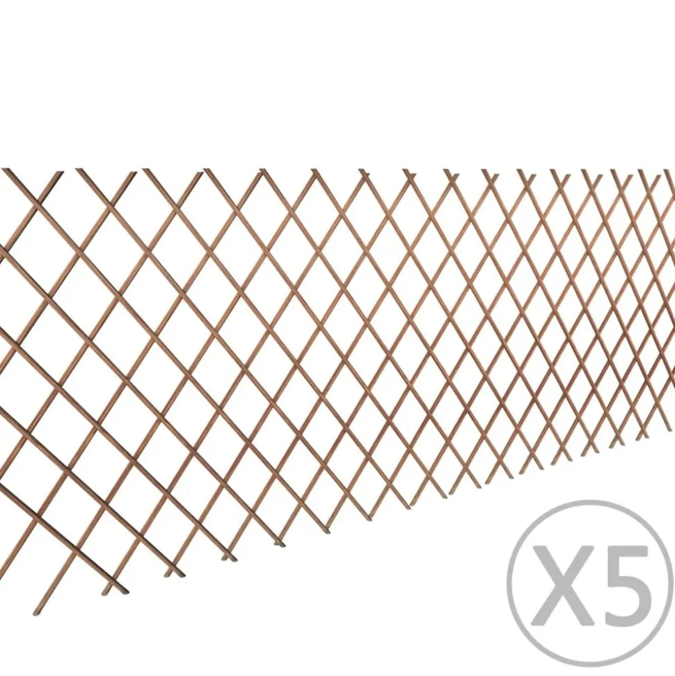 MAISON EXCLUSIVE - Clôture en treillis de saule 5 pcs 180x90 cm