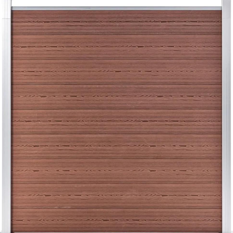 MAISON EXCLUSIVE - Clôture de jardin wpc 1737x186 cm marron