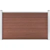 MAISON EXCLUSIVE - Clôture de jardin wpc 180x105 cm marron