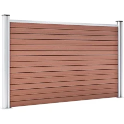 MAISON EXCLUSIVE - Clôture de jardin wpc 180x105 cm marron