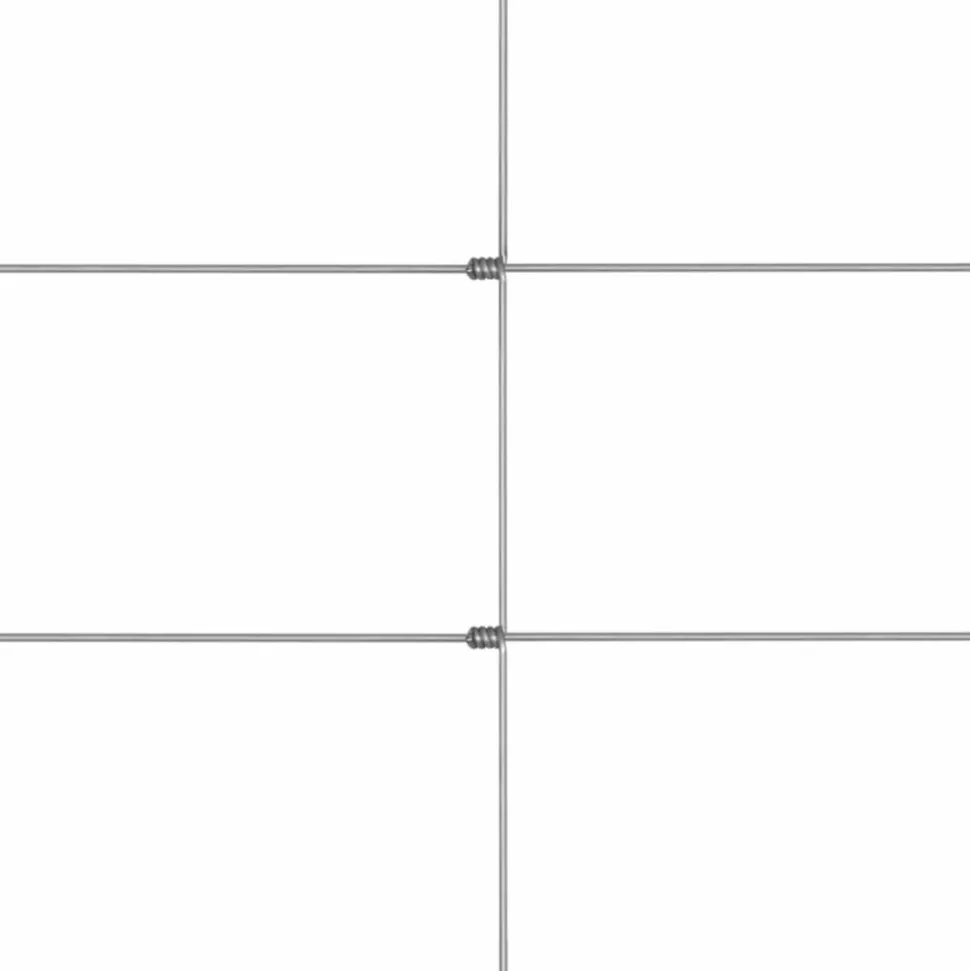 MAISON EXCLUSIVE - Clôture de jardin acier galvanisé 50x1,5 m argenté