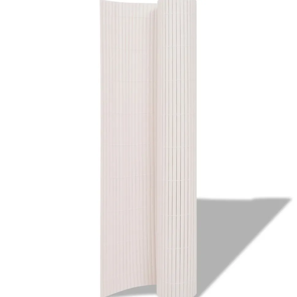 MAISON EXCLUSIVE - Clôture de jardin double face 90 x 300 cm blanc