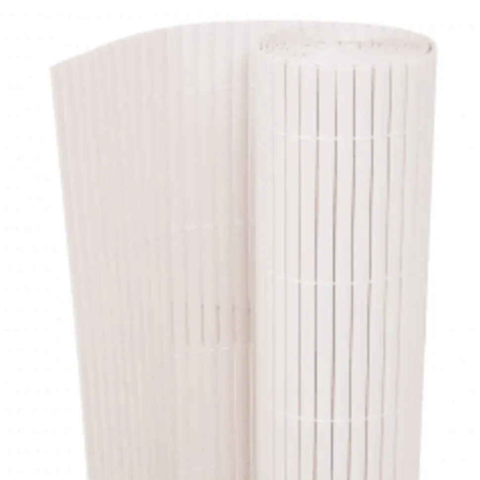 MAISON EXCLUSIVE - Clôture de jardin double face 110x400 cm blanc