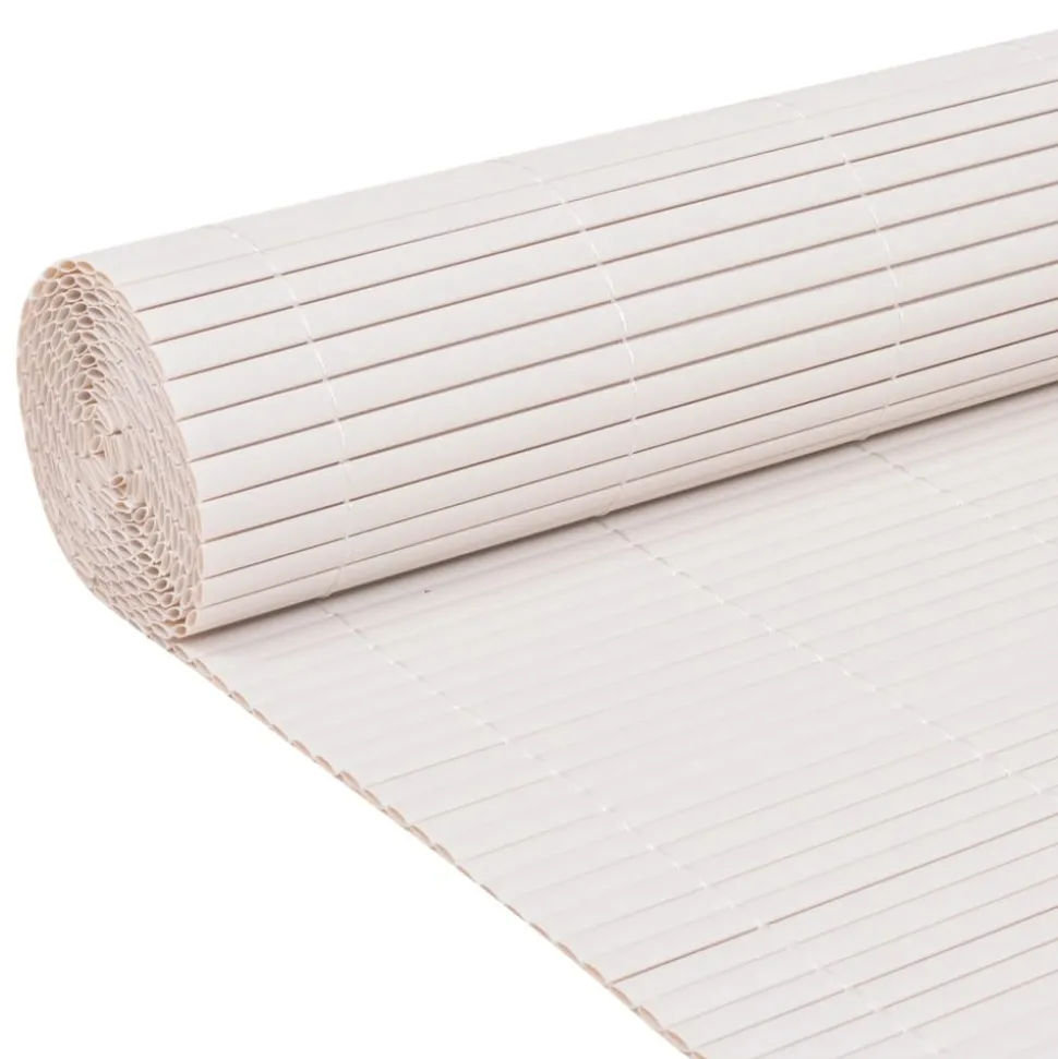 MAISON EXCLUSIVE - Clôture de jardin double face 110x400 cm blanc