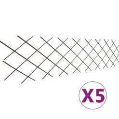 MAISON EXCLUSIVE - Clôture en treillis de saule 5 pcs 180x60 cm