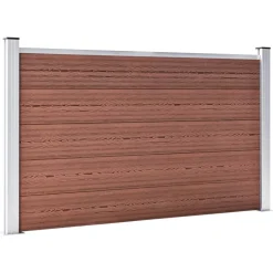 MAISON EXCLUSIVE - Clôture de jardin wpc 872x106 cm marron