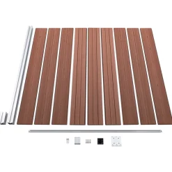 MAISON EXCLUSIVE - Clôture de jardin wpc 175x186 cm marron