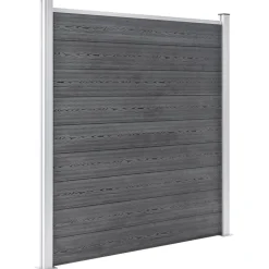 MAISON EXCLUSIVE - Clôture de jardin wpc 1737x186 cm gris
