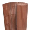 MAISON EXCLUSIVE - Clôture de jardin double face pvc 90 x 500 cm marron