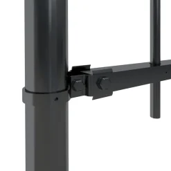 MAISON EXCLUSIVE - Clôture de jardin avec dessus en forme de lance en acier 1248 x 80 cm noir