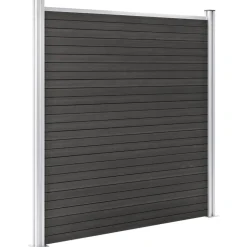MAISON EXCLUSIVE - Clôture de jardin wpc 180x186 cm gris