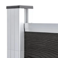 MAISON EXCLUSIVE - Clôture de jardin wpc 180x186 cm gris