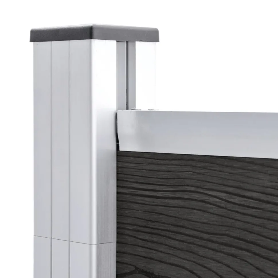 MAISON EXCLUSIVE - Clôture de jardin wpc 180x186 cm gris
