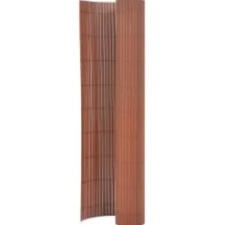MAISON EXCLUSIVE - Clôture de jardin double face 90x400 cm marron