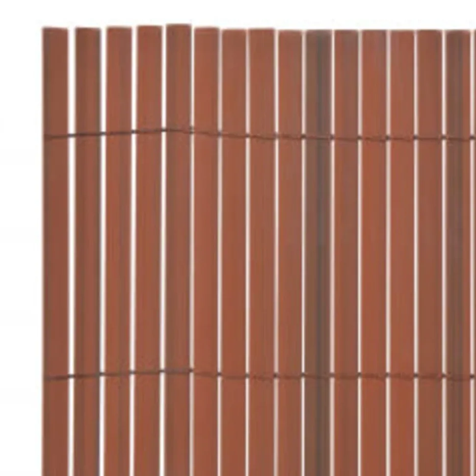 MAISON EXCLUSIVE - Clôture de jardin double face 90x400 cm marron
