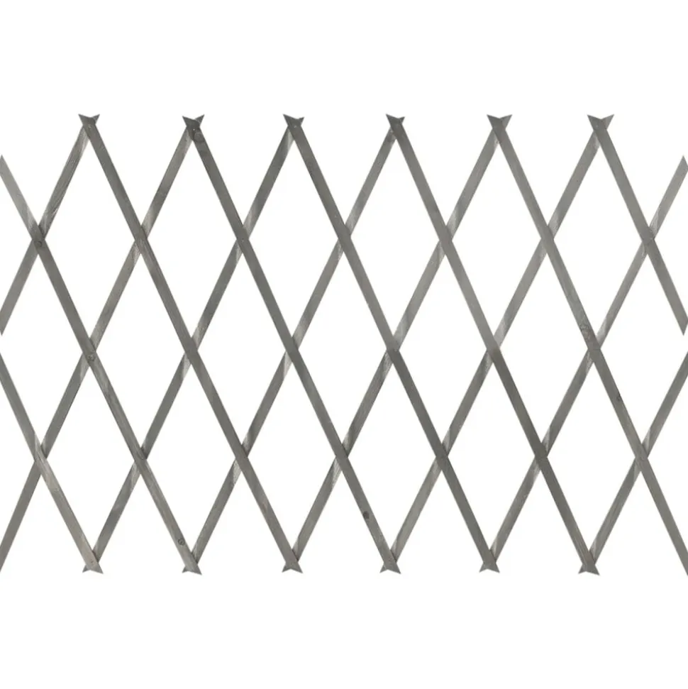 MAISON EXCLUSIVE - Clôture à treillis 5 pcs gris bois de sapin massif 180x60 cm