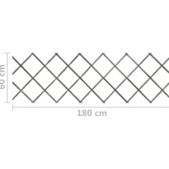 MAISON EXCLUSIVE - Clôture à treillis 5 pcs gris bois de sapin massif 180x60 cm